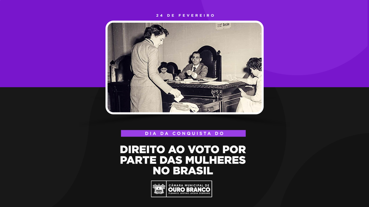 Hoje celebramos a conquista do voto feminino no Brasil! 