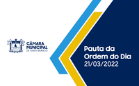 Pauta da Sessão do dia 21 de Março