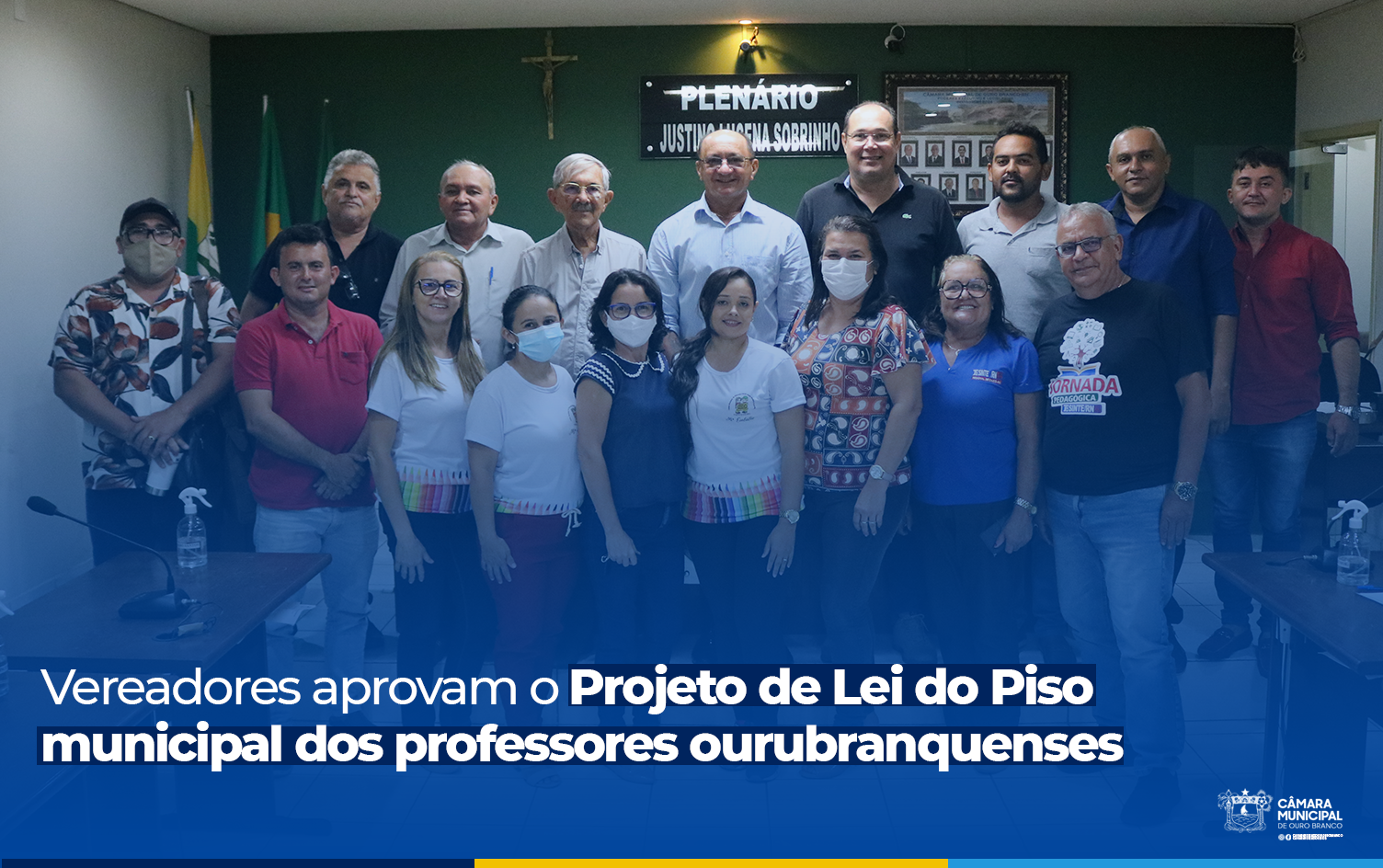 Vereadores aprovam o Projeto de Lei do Piso municipal dos professores ourubranquenses